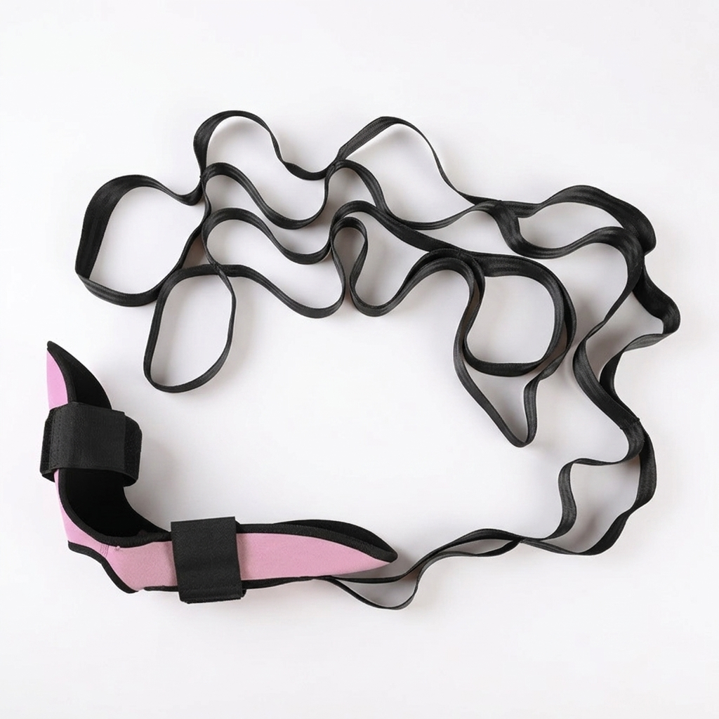 Stretching Strap for Yoga – Multi-Loop Leg & Foot Stretcher Band, Hamstring & Calf, Men & Women