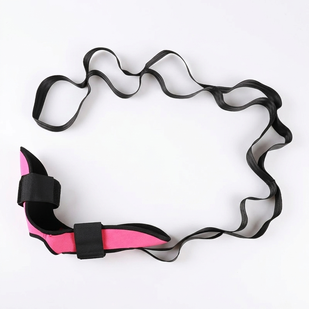 Stretching Strap for Yoga – Multi-Loop Leg & Foot Stretcher Band, Hamstring & Calf, Men & Women