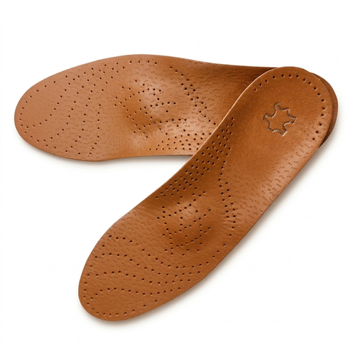 Leather Arch Support Insoles for Men & Women – Orthotic Inserts for Flat Feet & Foot Pain